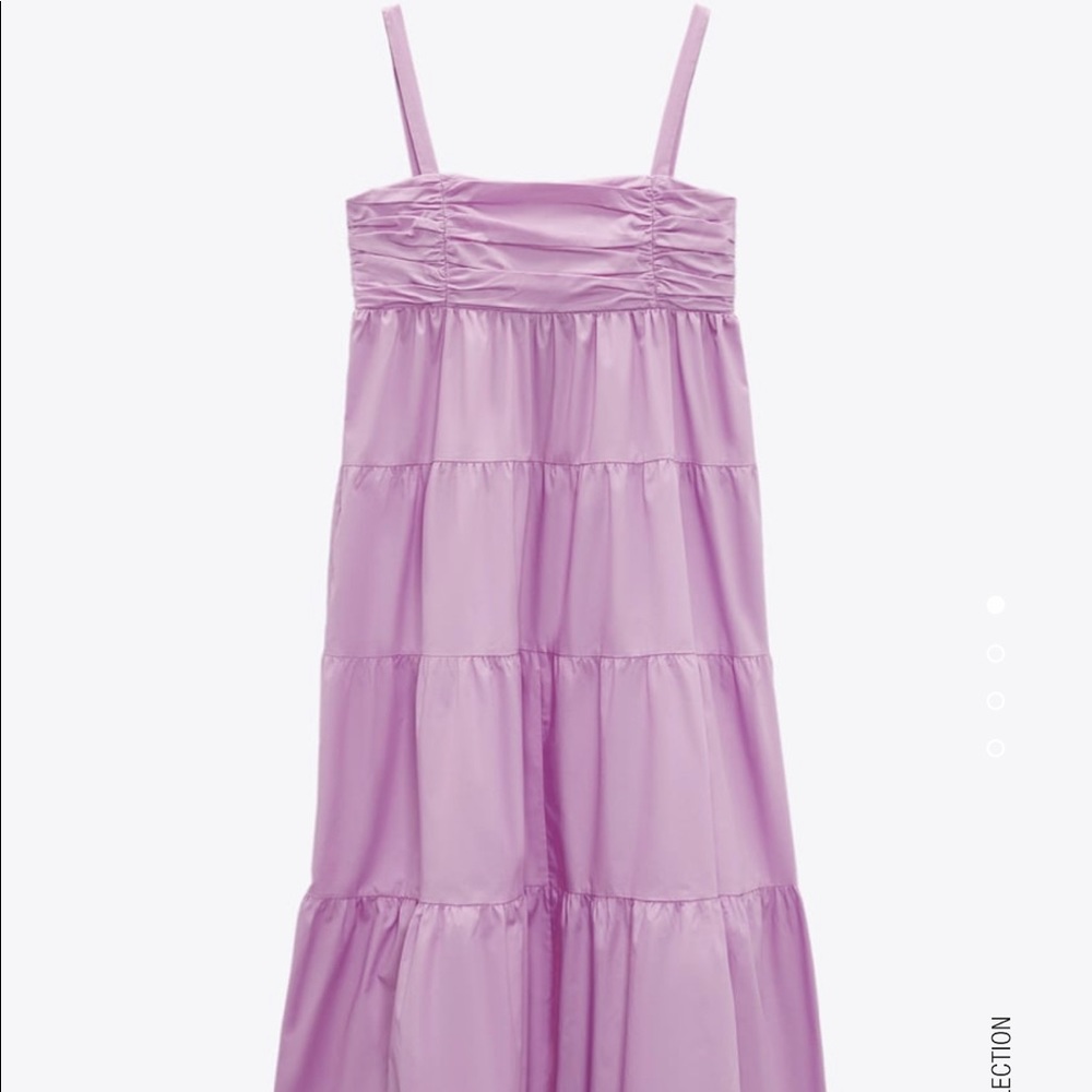 Zara tiered poplin dress **ISO**